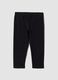 Schwarze Slim-Fit-Leggings aus elastischer Bio-Baumwolle f&uuml;r M&auml;dchen_0