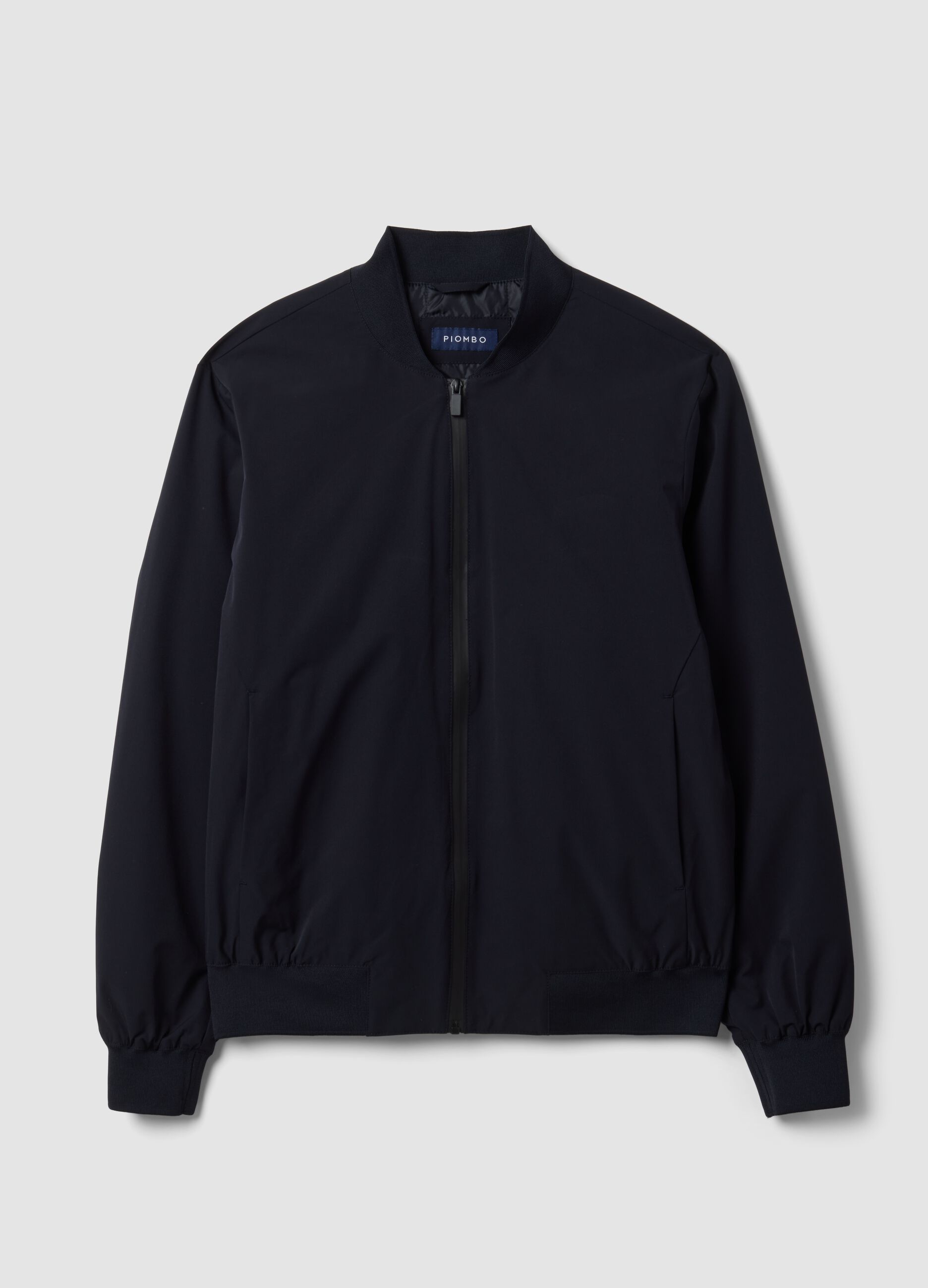 Blue regular-fit zip jacket