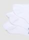 Pack of five white no-show socks in stretch fabric_2