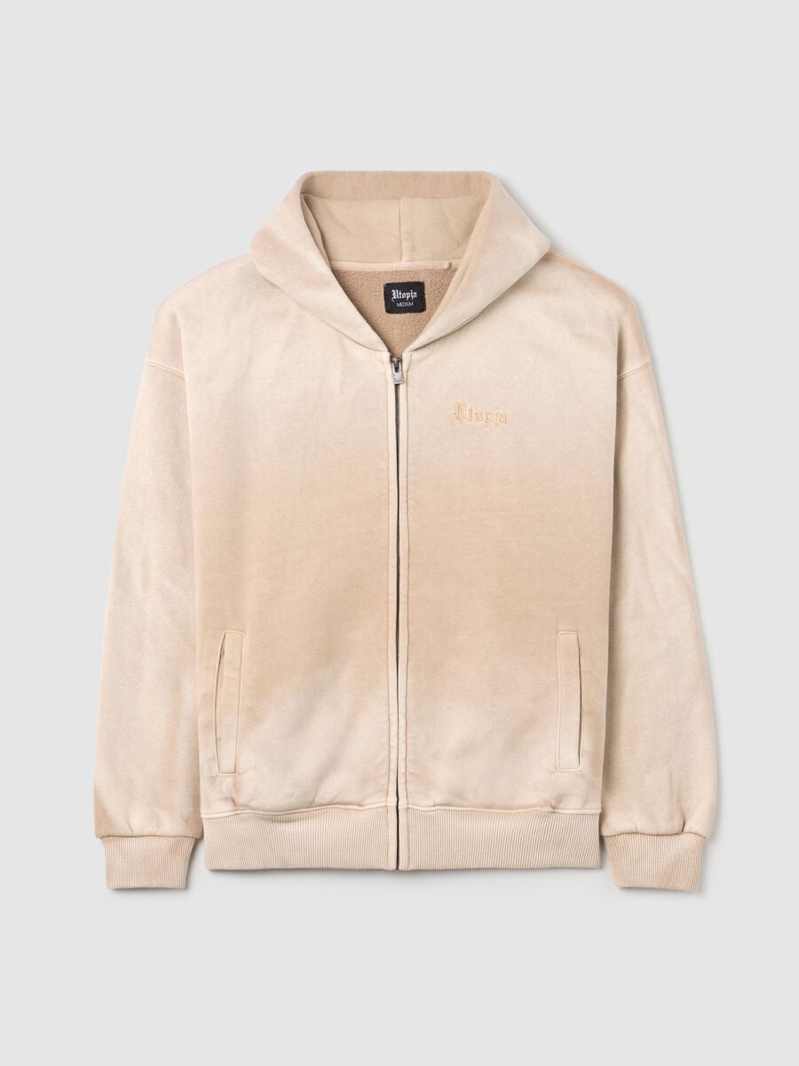 Sunfaded Zip Hoodie Vintage Sand_5