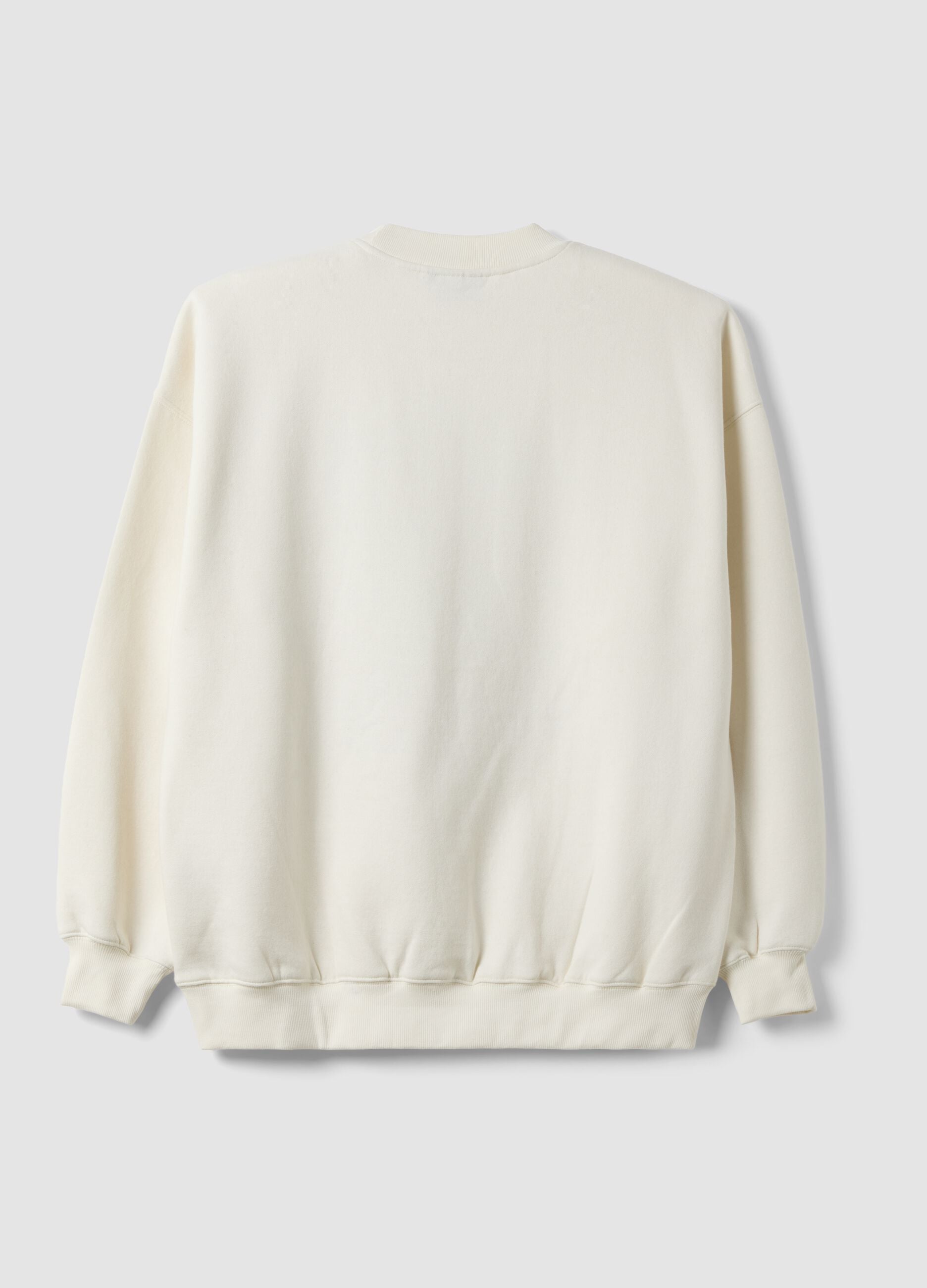 White cotton-blend sweatshirt with Miami Heat front print