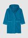 Boys' Pure Cotton Blue Bathrobe with Hood_0