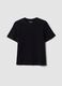 Black relaxed-fit pure cotton short-sleeve T-shirt_4
