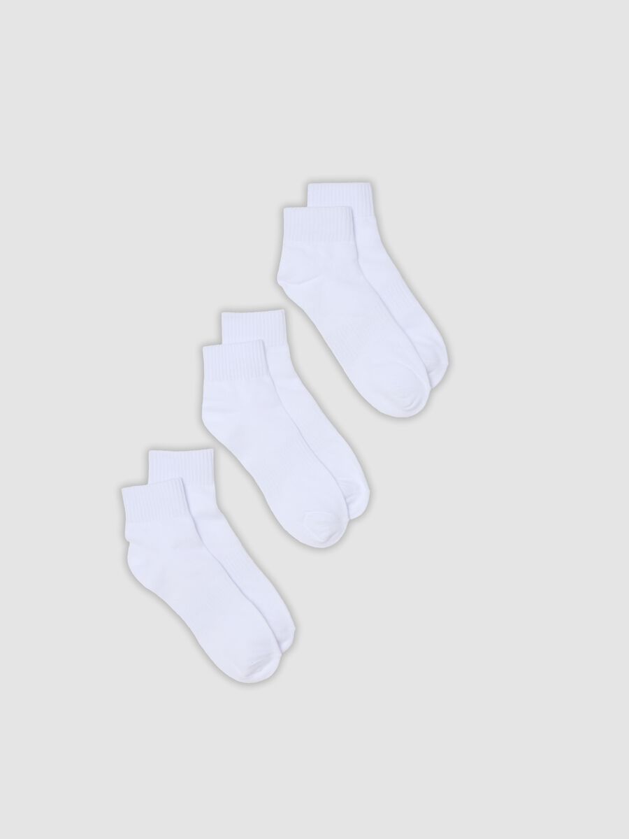3-pack of white organic cotton ankle sports socks_0