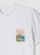 Wei&szlig;es T-Shirt aus reiner Baumwolle mit Print, Regular Fit_5