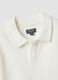 White stretch cotton polo shirt for boys_2