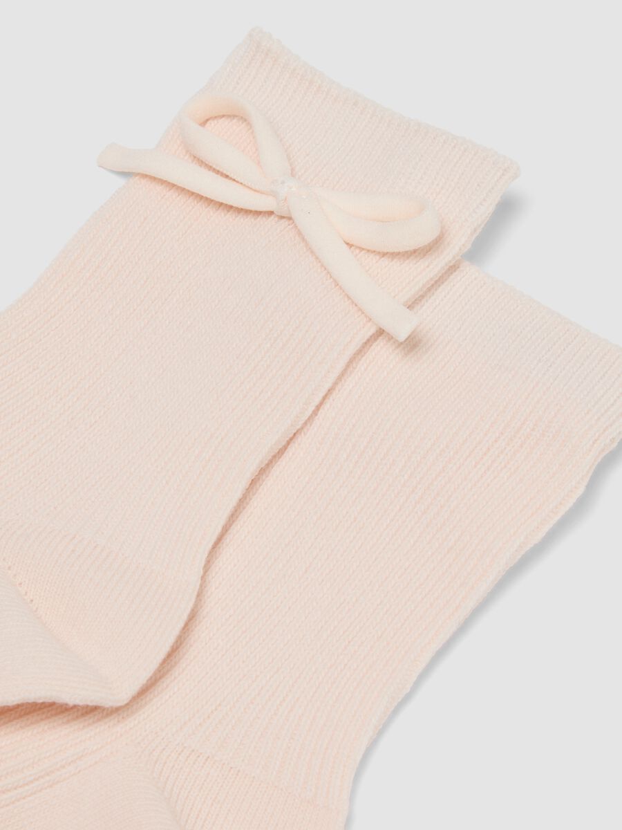 2er-Pack kurze Midi-Socken aus elastischer Bio-Baumwolle mit Schleife_1