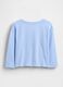 Μπλε βαμβακερή μακρυμάνικη μπλούζα_1