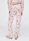 Pink joggers with drawstring and all-over print_2