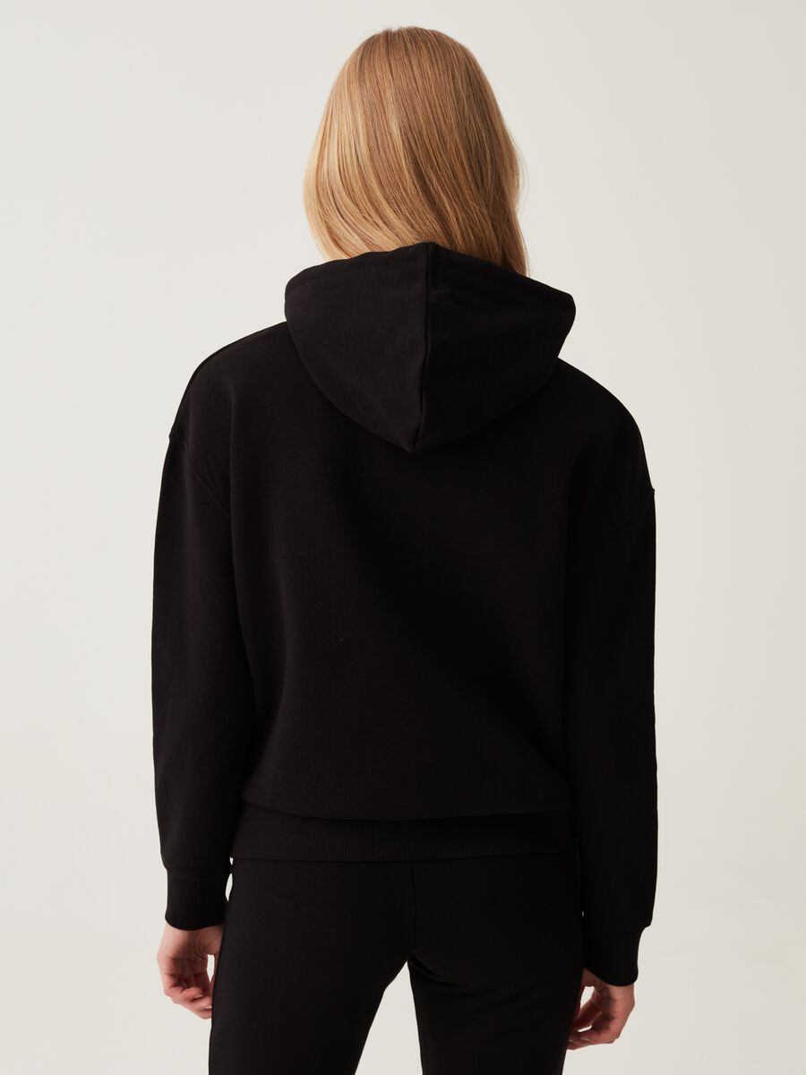 Sweatshirt in French terry with hood_2