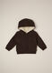 Brown padded jacket for newborn_0