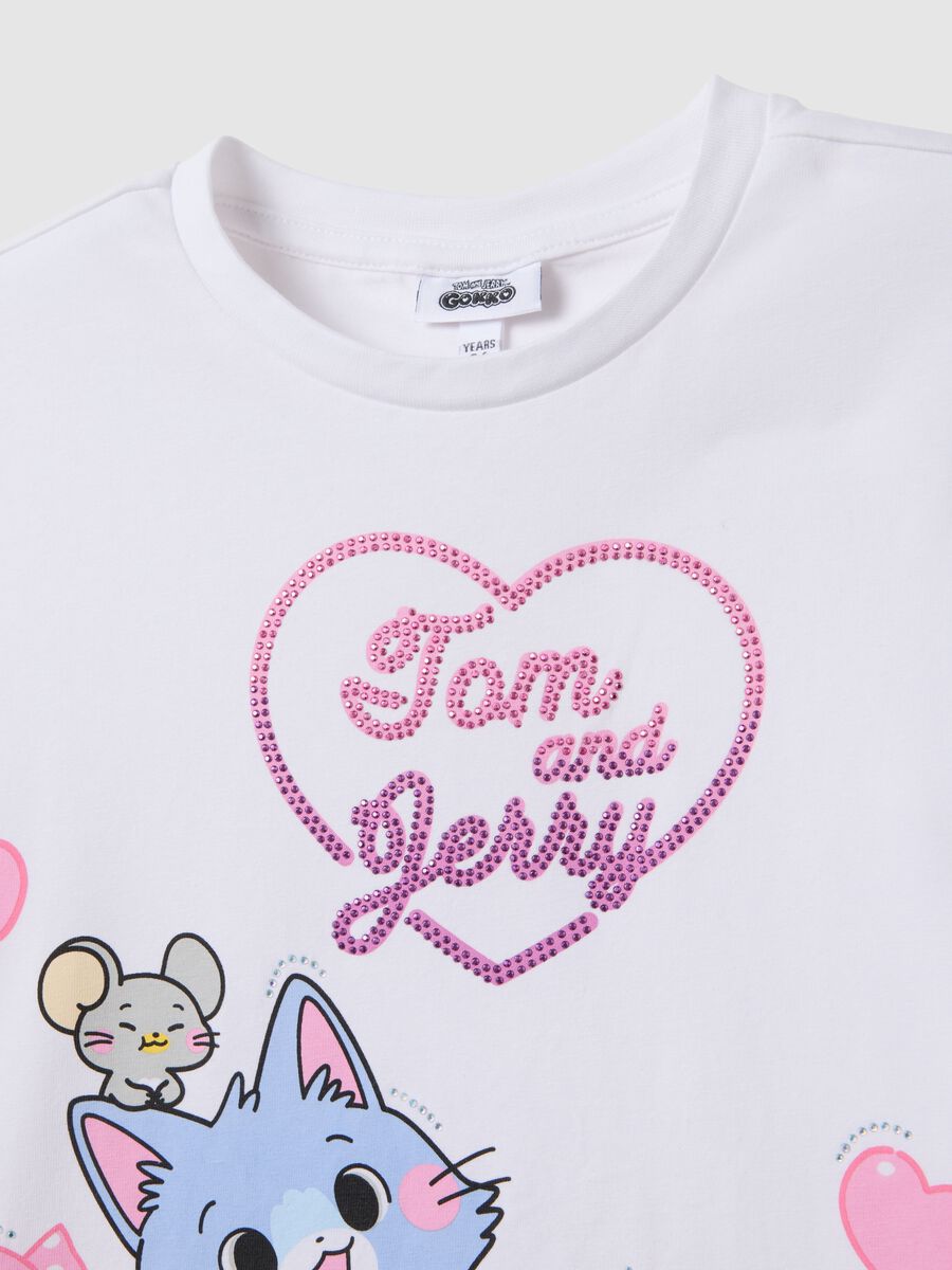 Girls' multicolour stretchy cotton t-shirt and leggings set_2