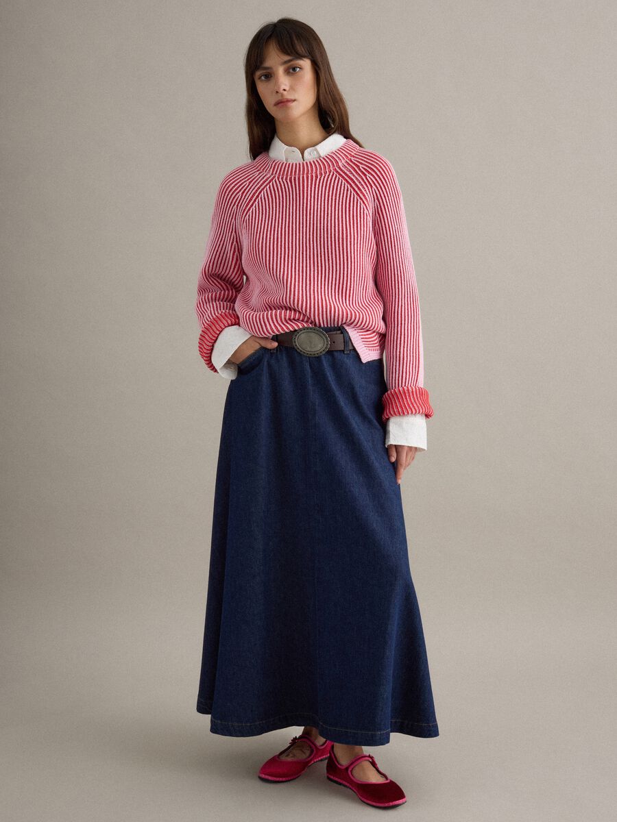 Pure Cotton Stripe Multicolour Regular Fit Pullover_2