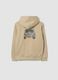 Beiger Hoodie aus Baumwollmix mit Jeep-Print_2
