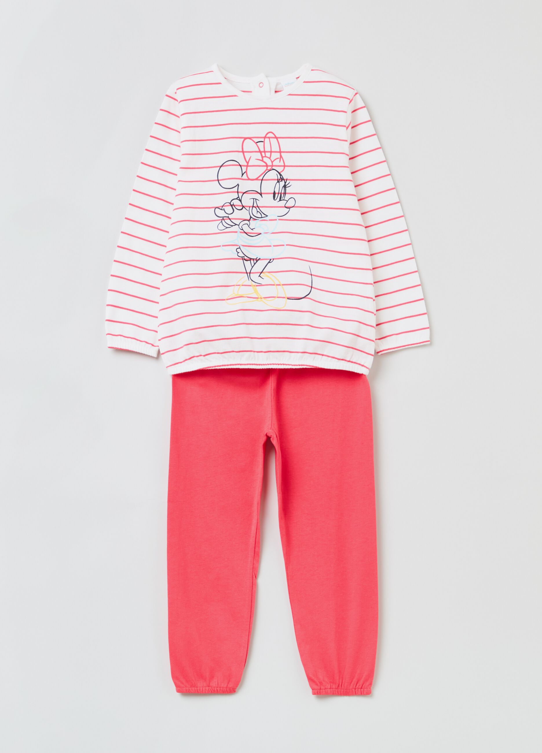 Pijama de algodón con estampado Minnie