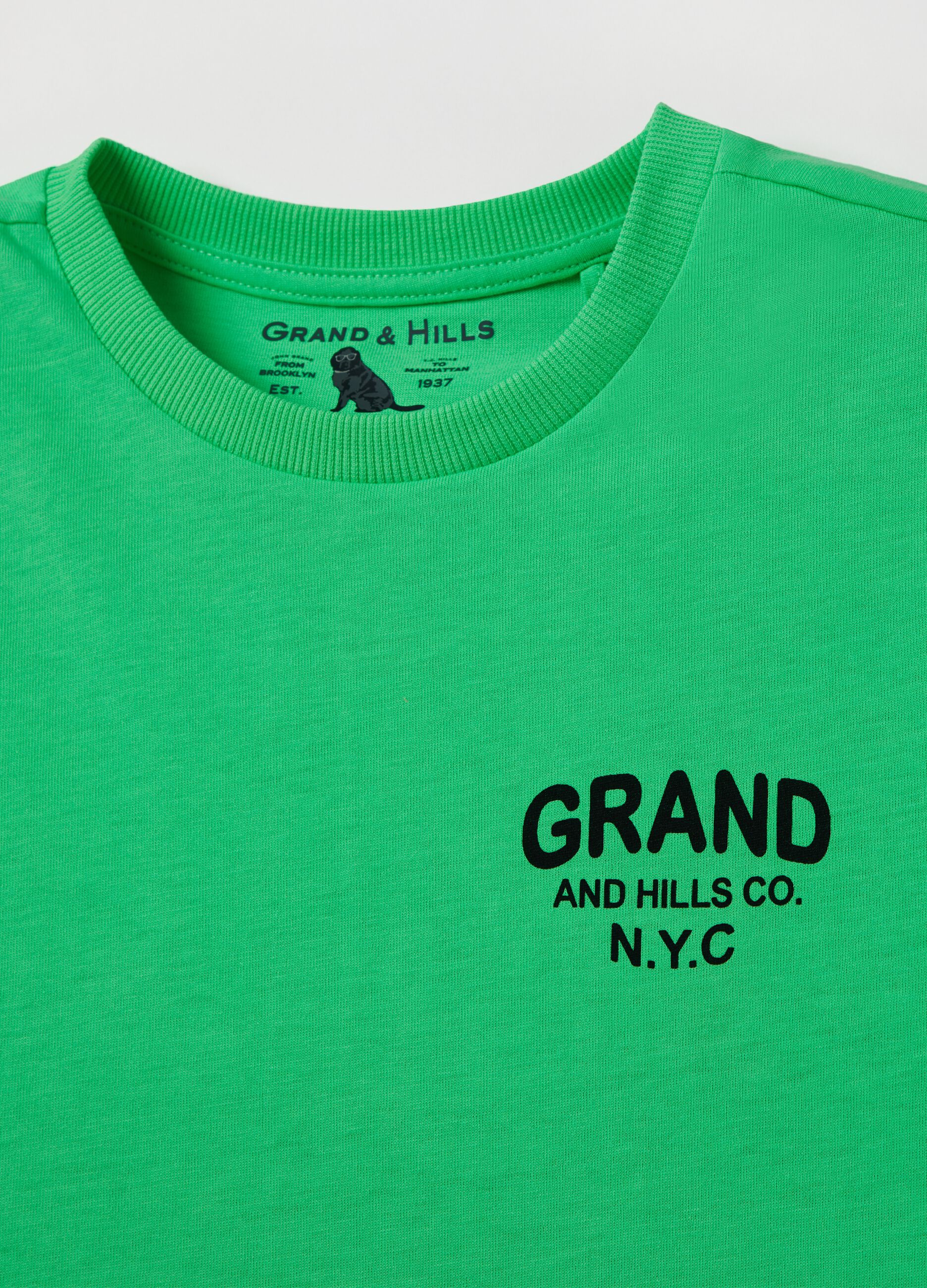 Round-neck T-shirt with Grand&Hills print_2