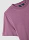 Camiseta de algod&oacute;n puro violeta ajuste relajado_5