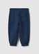Blaue Jogginghose aus reiner Bio-Baumwolle mit Kordelzug f&uuml;r Jungen_1