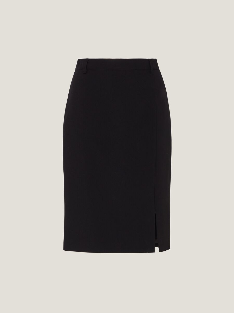 Pencil skirt with split_3