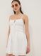 White pure cotton mini dress_3