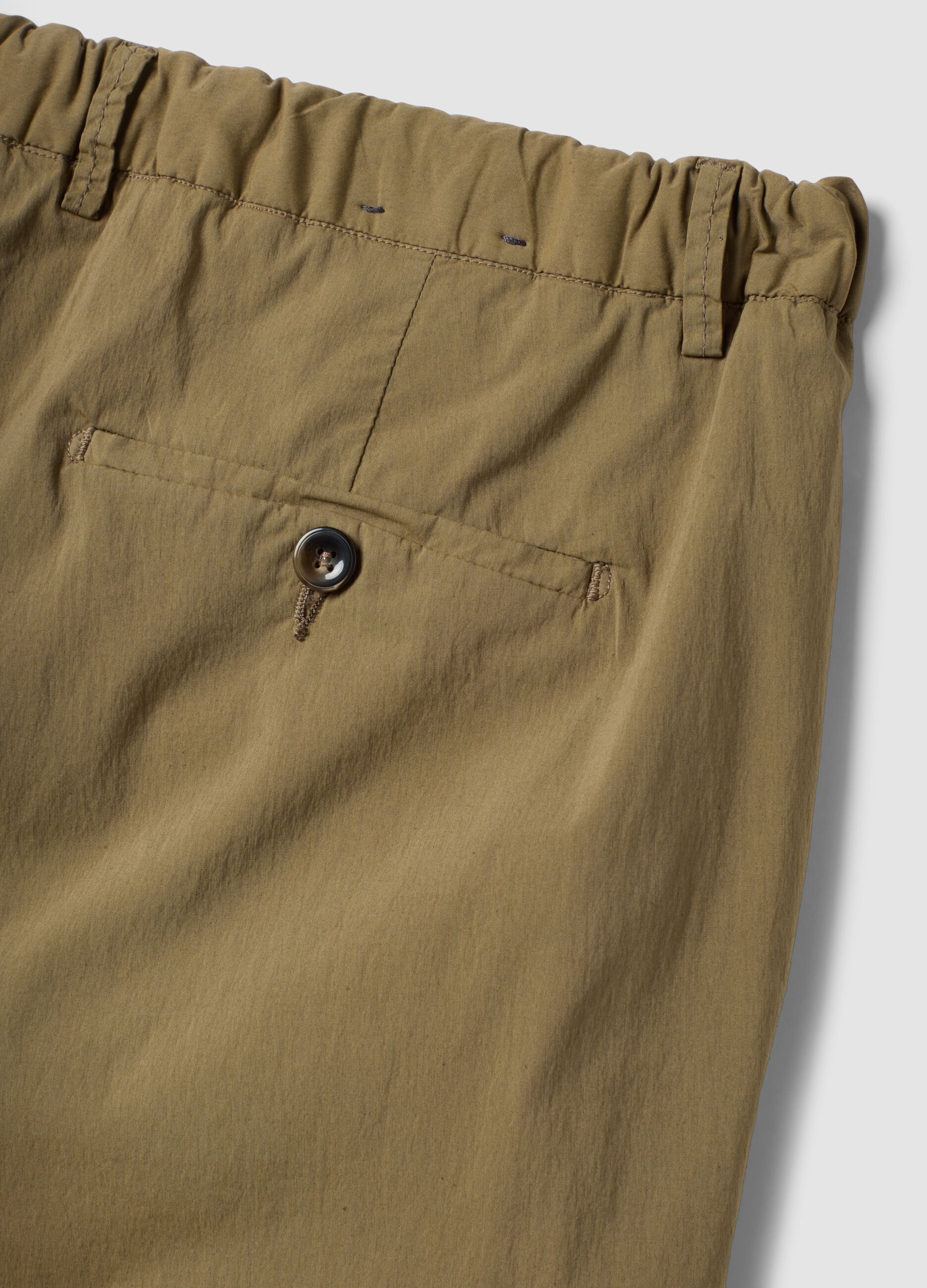 Brown stretch-cotton chino trousers