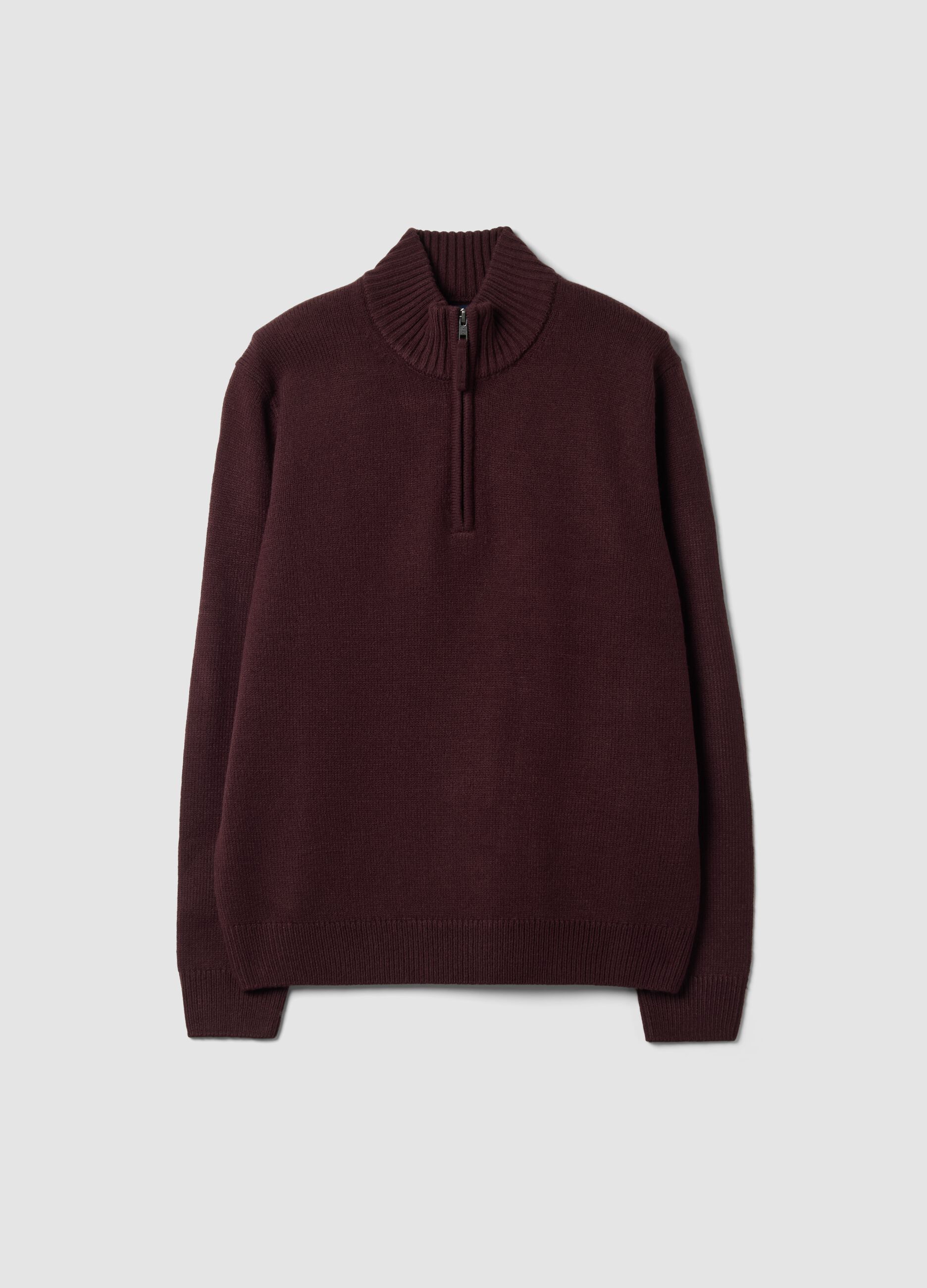 Purple regular-fit long-sleeve half-zip top