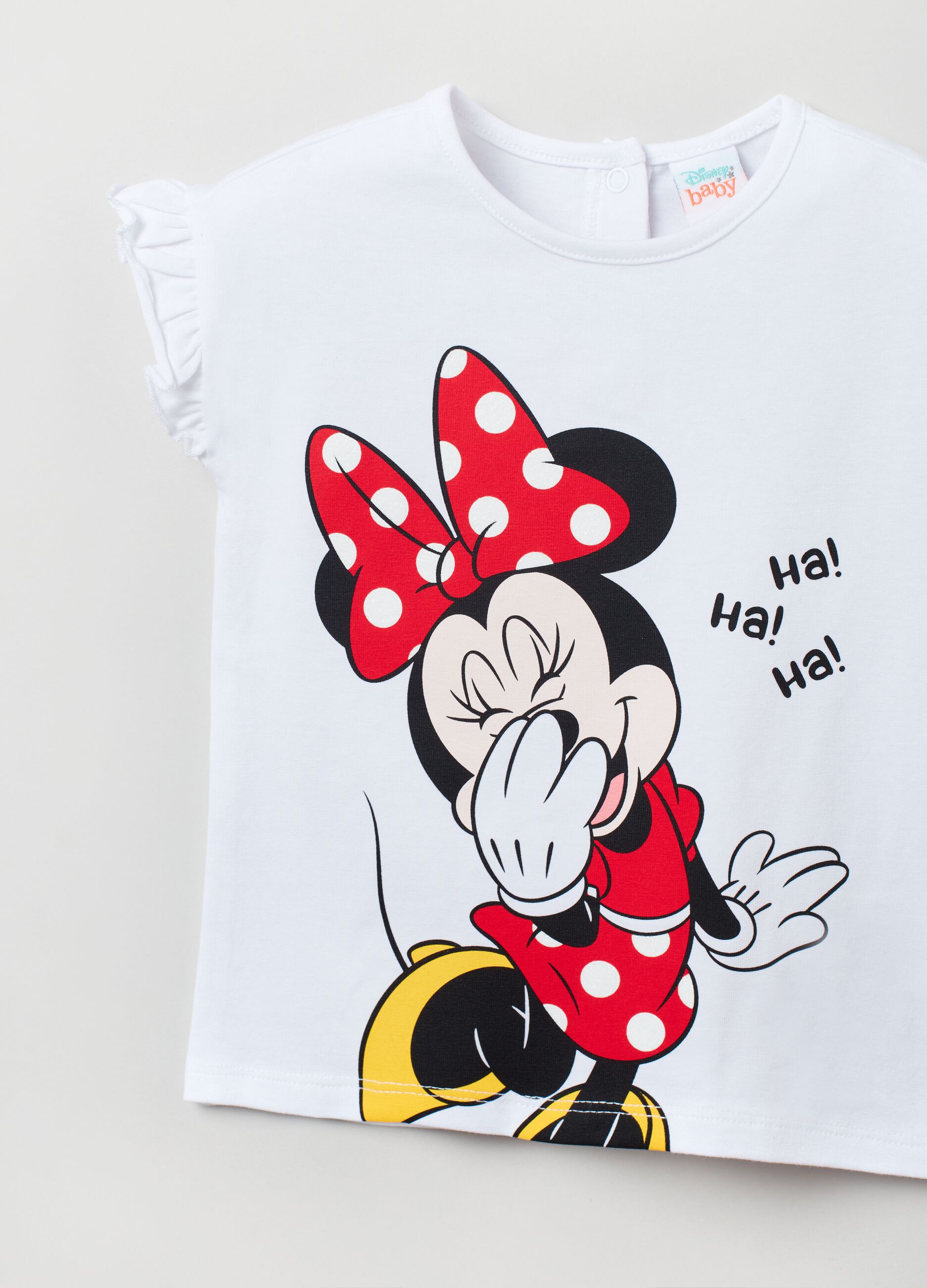 Conjunto camiseta y shorts de punto Disney Baby Minnie