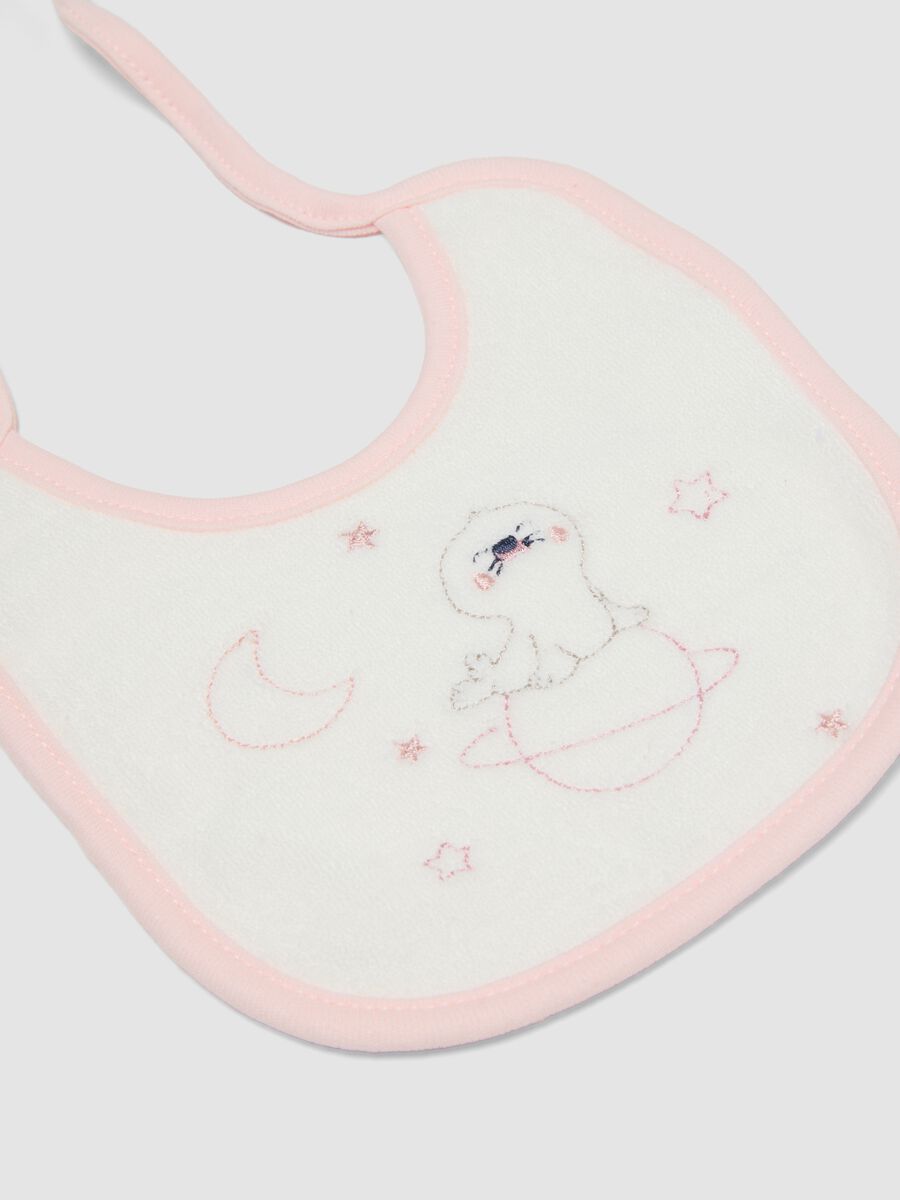 Bipack di bavette rosa in misto cotone organico_1