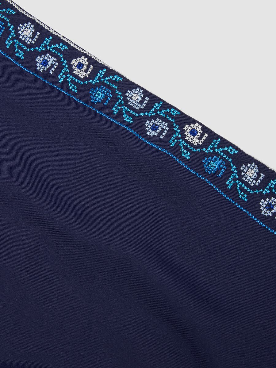 Blue stretch-fabric bikini bottoms_5