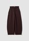 Purple cotton-blend baggy-fit jogger trousers_0