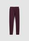 Purple slim leggings in stretch fabric with regular-rise waist &ndash; ALTAVIA STUDIO_5