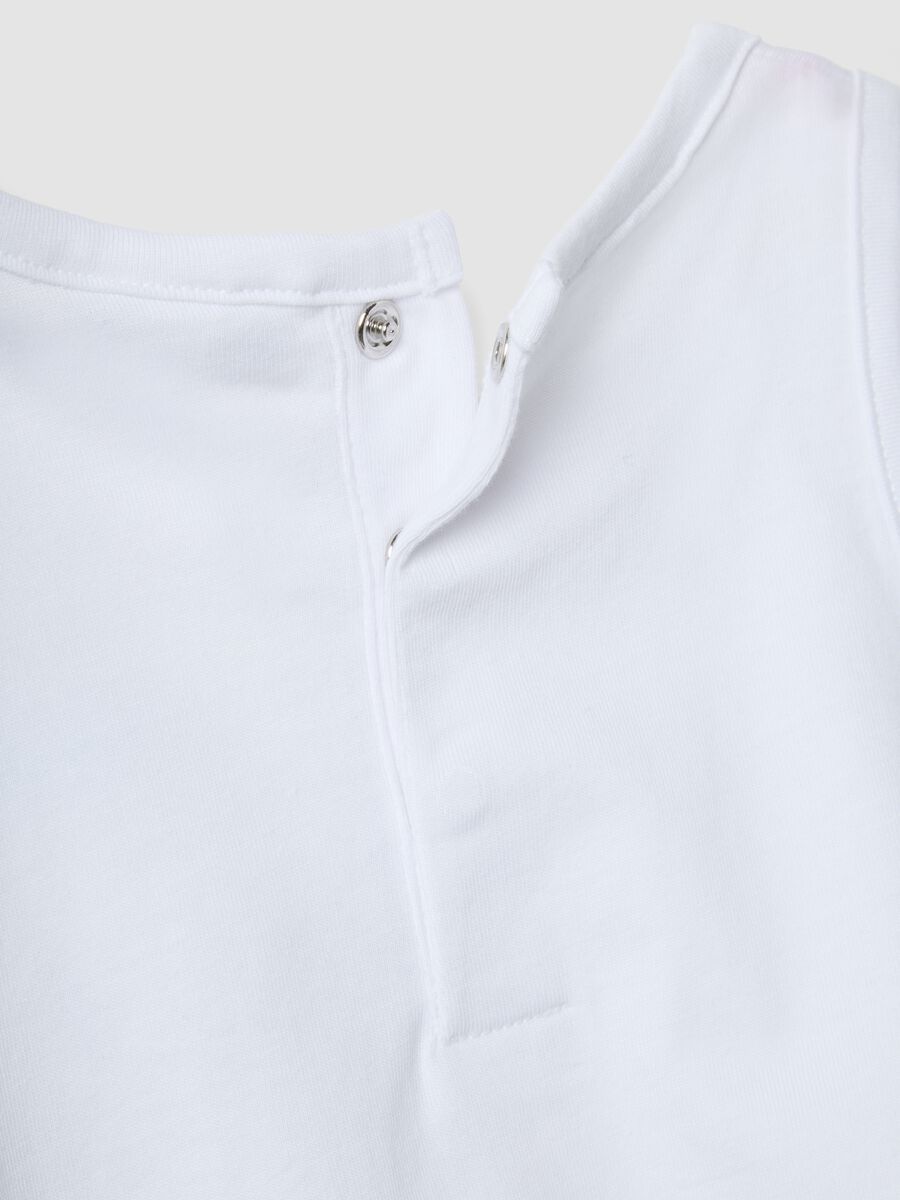 White pure cotton boys&rsquo; vest, regular fit, with crab prints_3