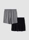 2-pack of multicolour organic cotton pyjama shorts_4