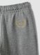 Pantaloni culotte grigi in misto cotone e viscosa per bambina_3