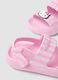 Sandali rosa con stampa a righe_2