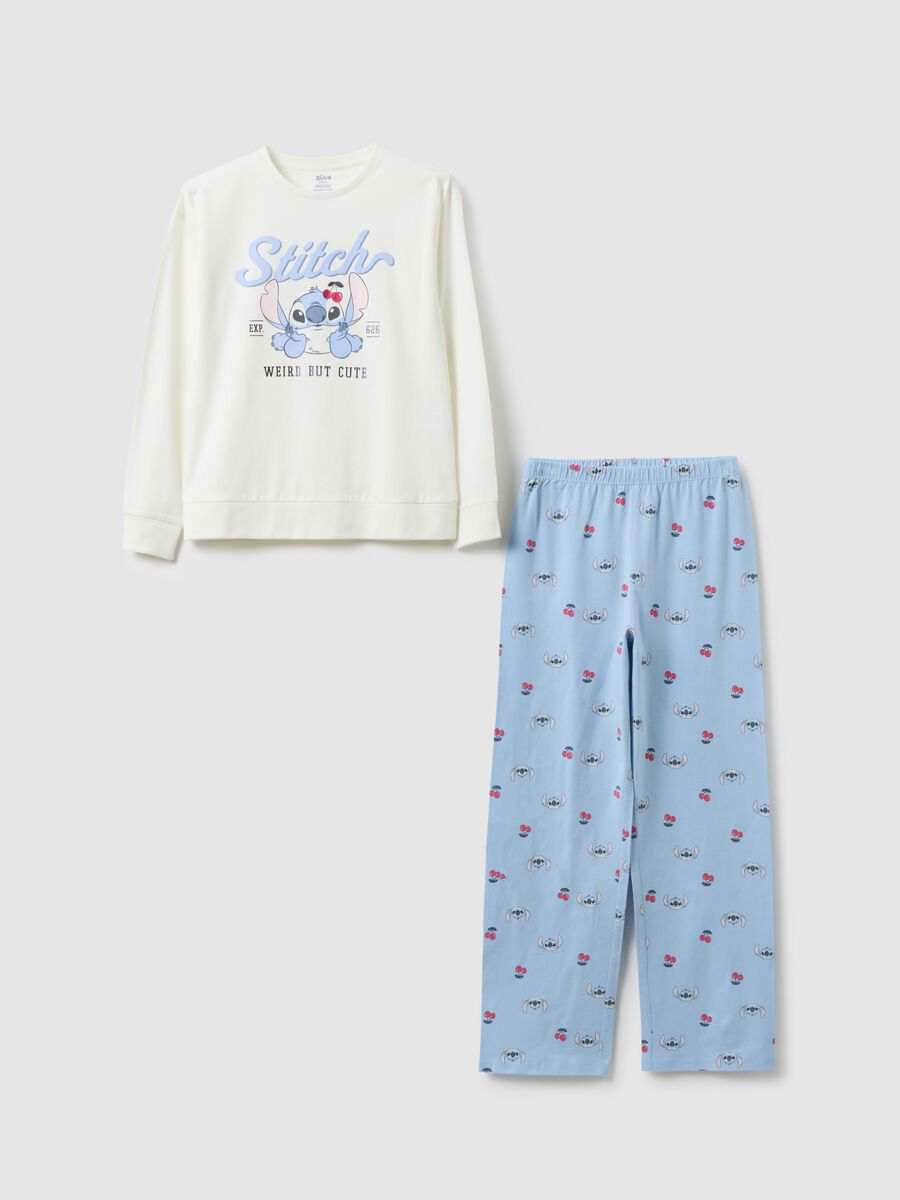 Girl's multicolour pyjamas in pure cotton regular fit with print_0