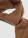 Brown viscose-blend scarf with fringes_1