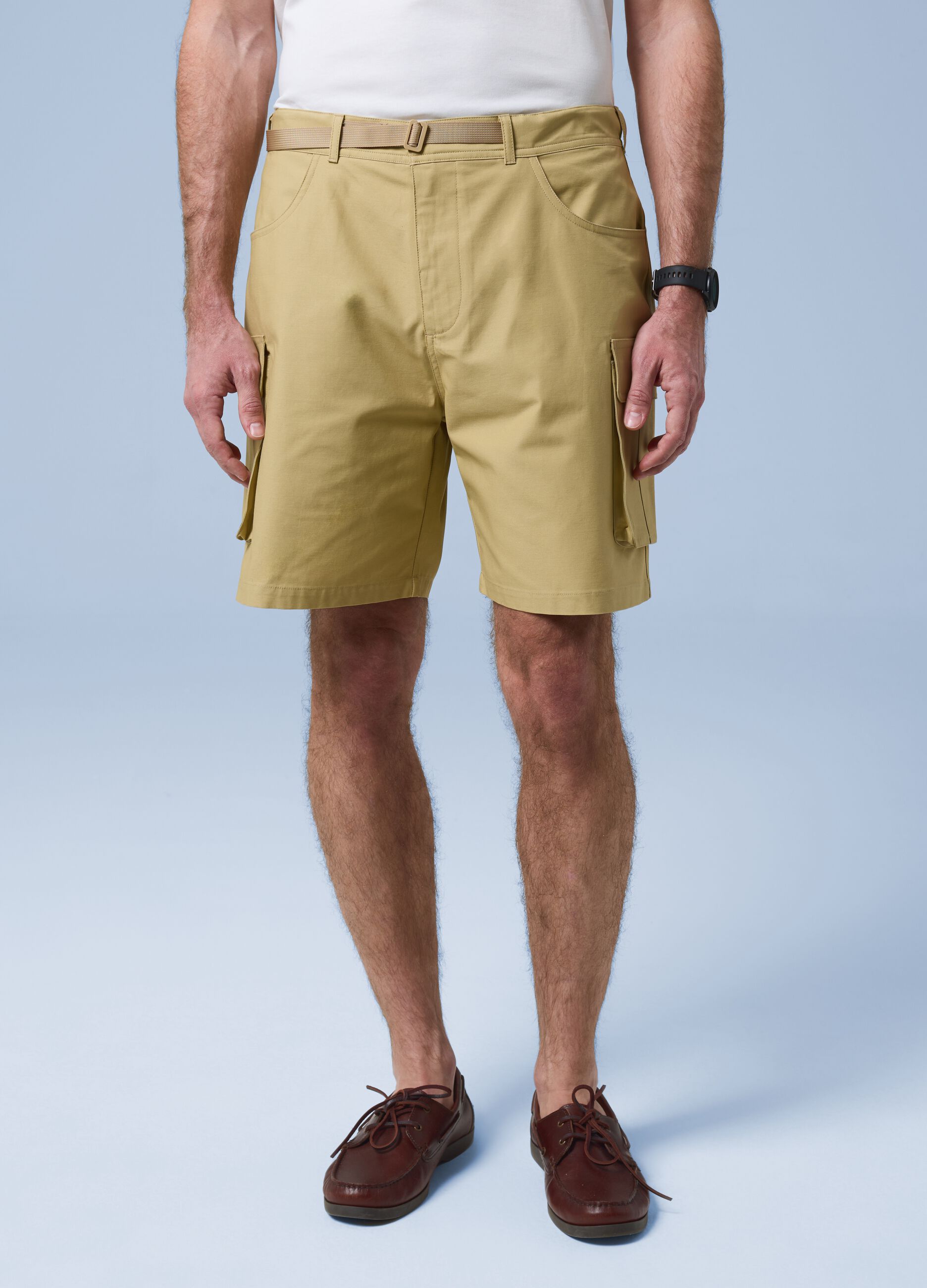 Bermuda cargo ALTAVIA SAILING beige en pur coton