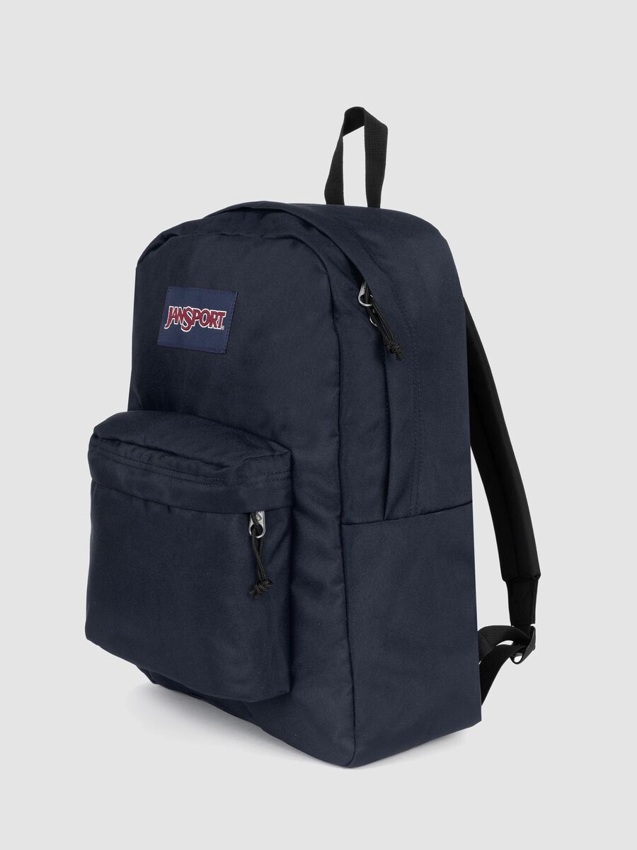 Zaino blu con tasca frontale_2