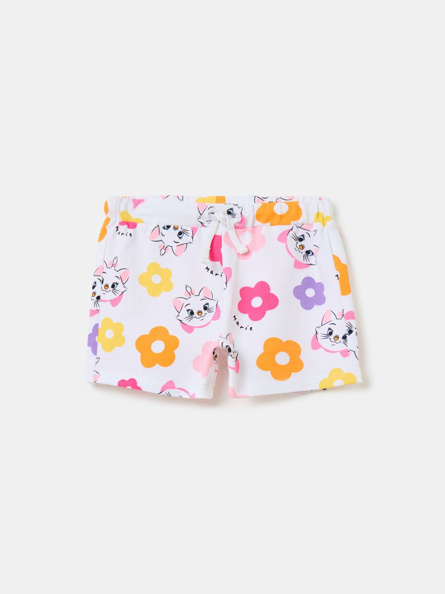 Shorts with flowers and Marie print_0