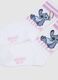 Girls' cotton multicolour stretch socks twin pack with Stitch print_1