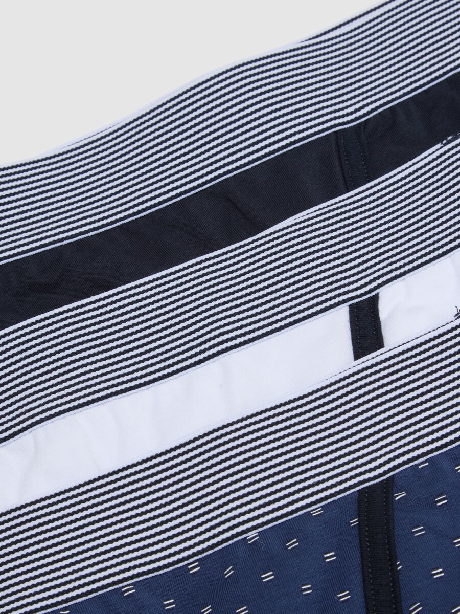 Multicolour regular fit stretch cotton three-pack briefs_5