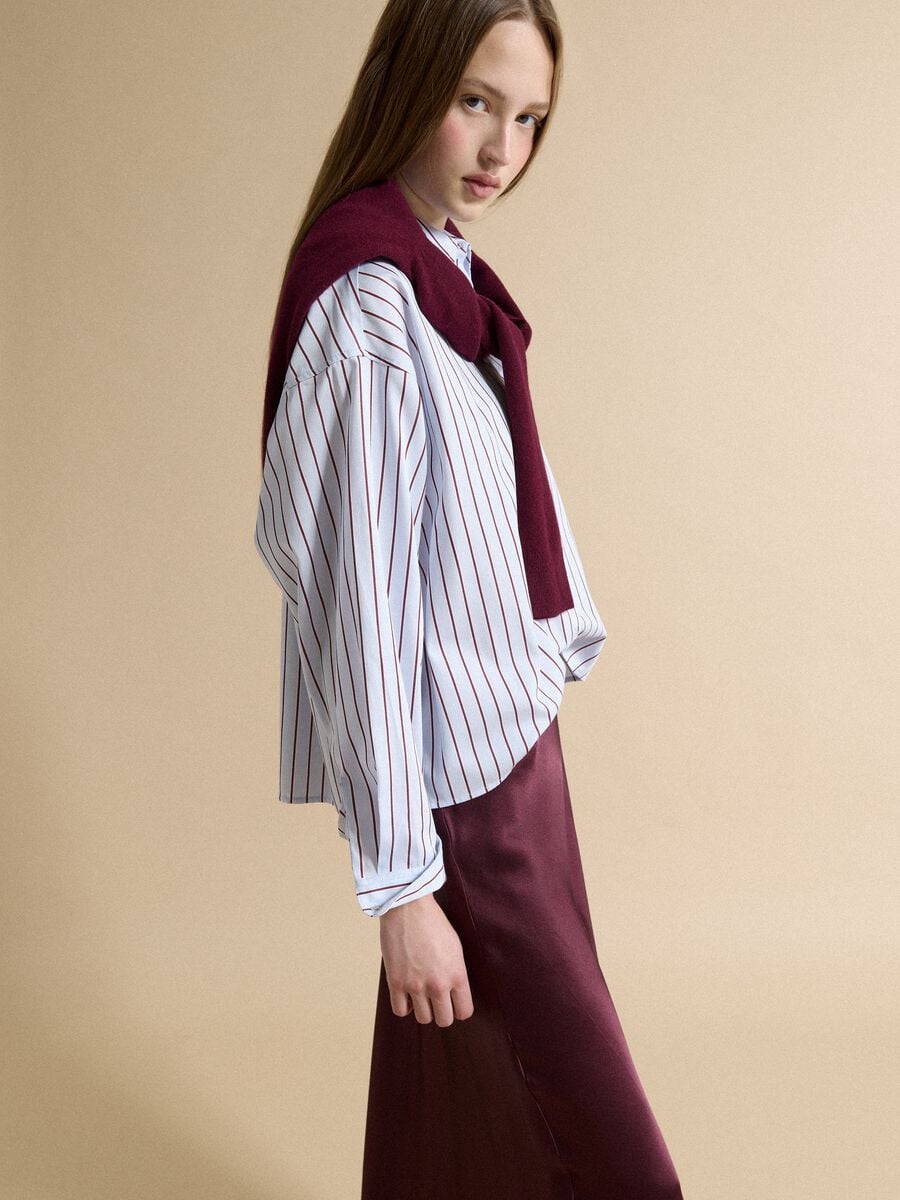 Blue striped pure cotton regular-fit shirt_1