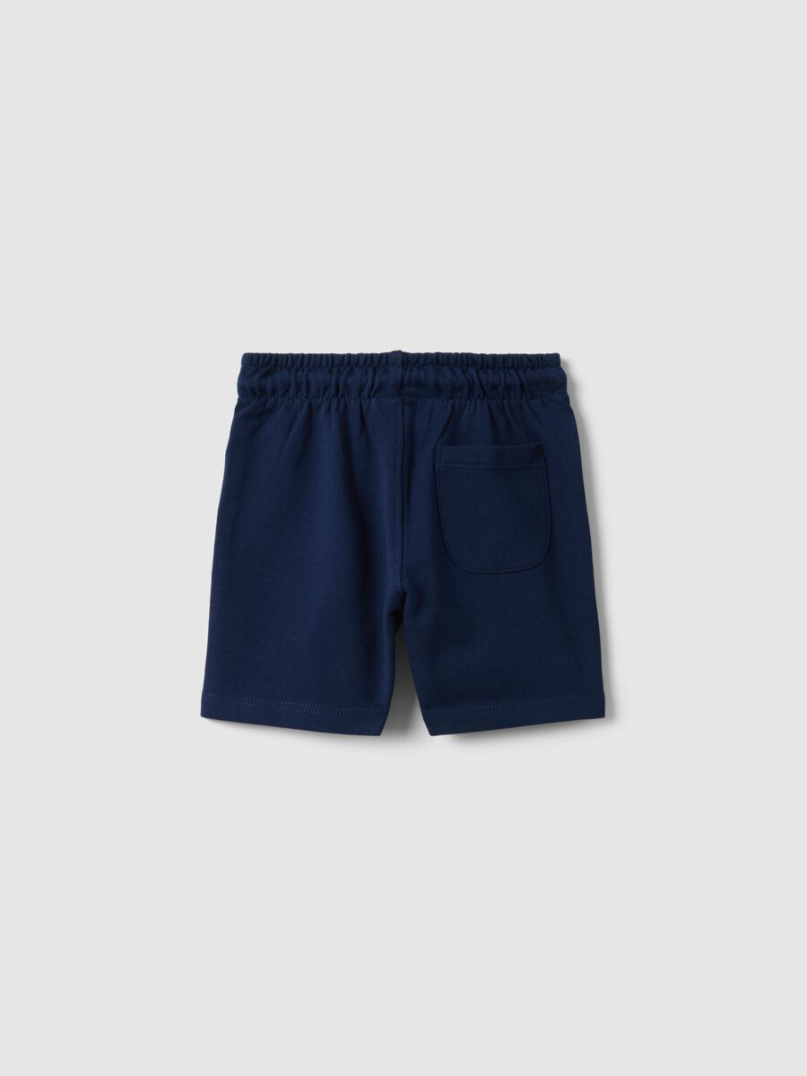 Regular Fit blaue Shorts aus reiner Baumwolle f&uuml;r Kleinkinder_1