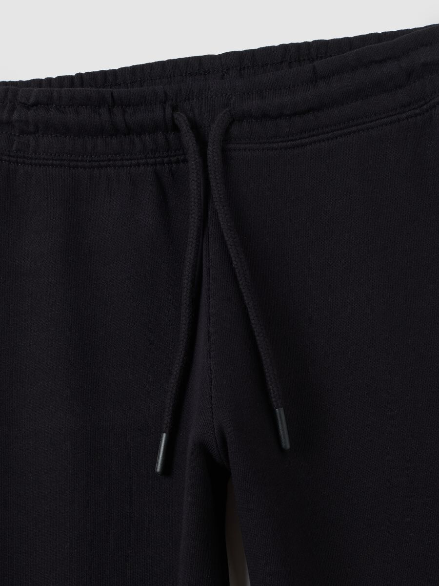 Children's white and black pure cotton regular fit jogging set_2