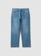 Jeans denim in puro cotone relaxed fit_0