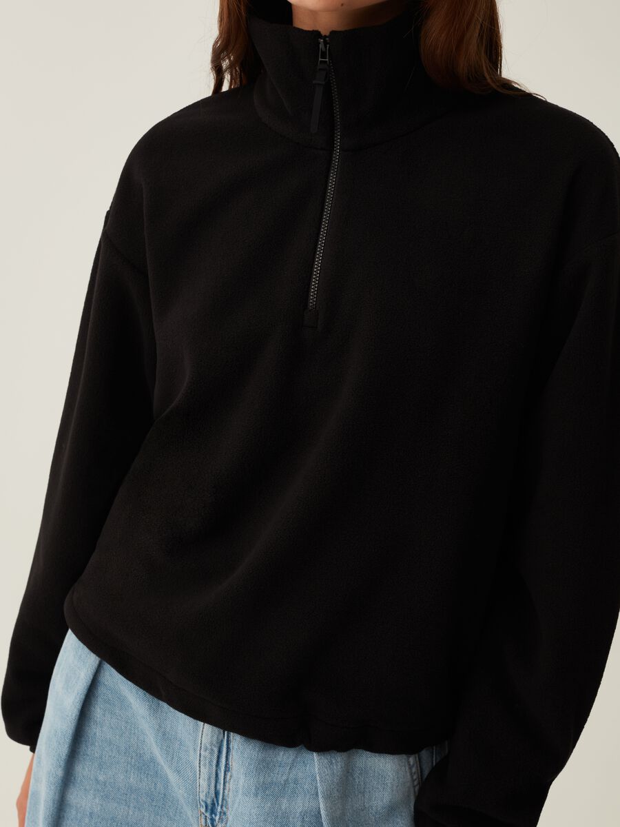 Half-zip sweatshirt in fleece_3