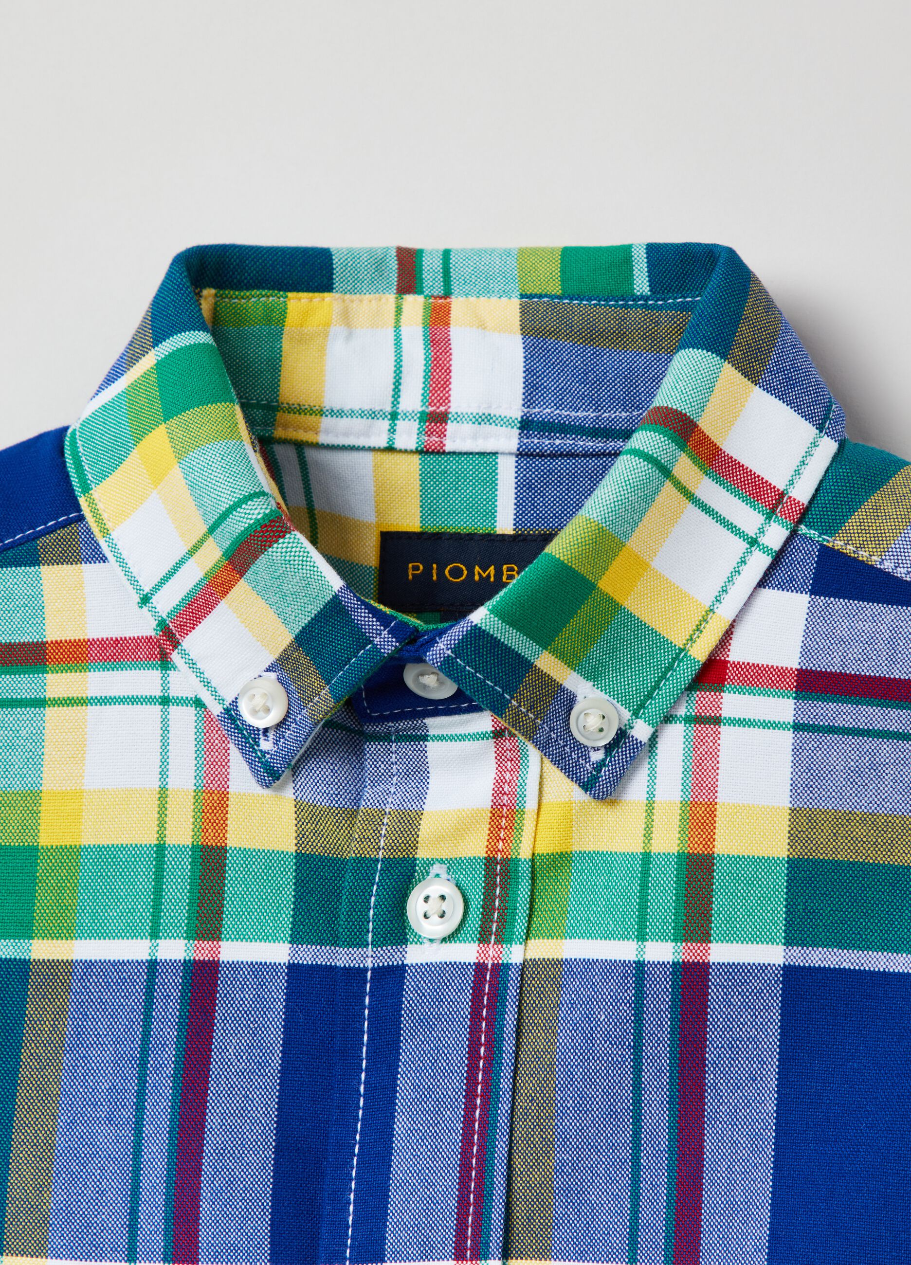 Tartan-patterned shirt_2