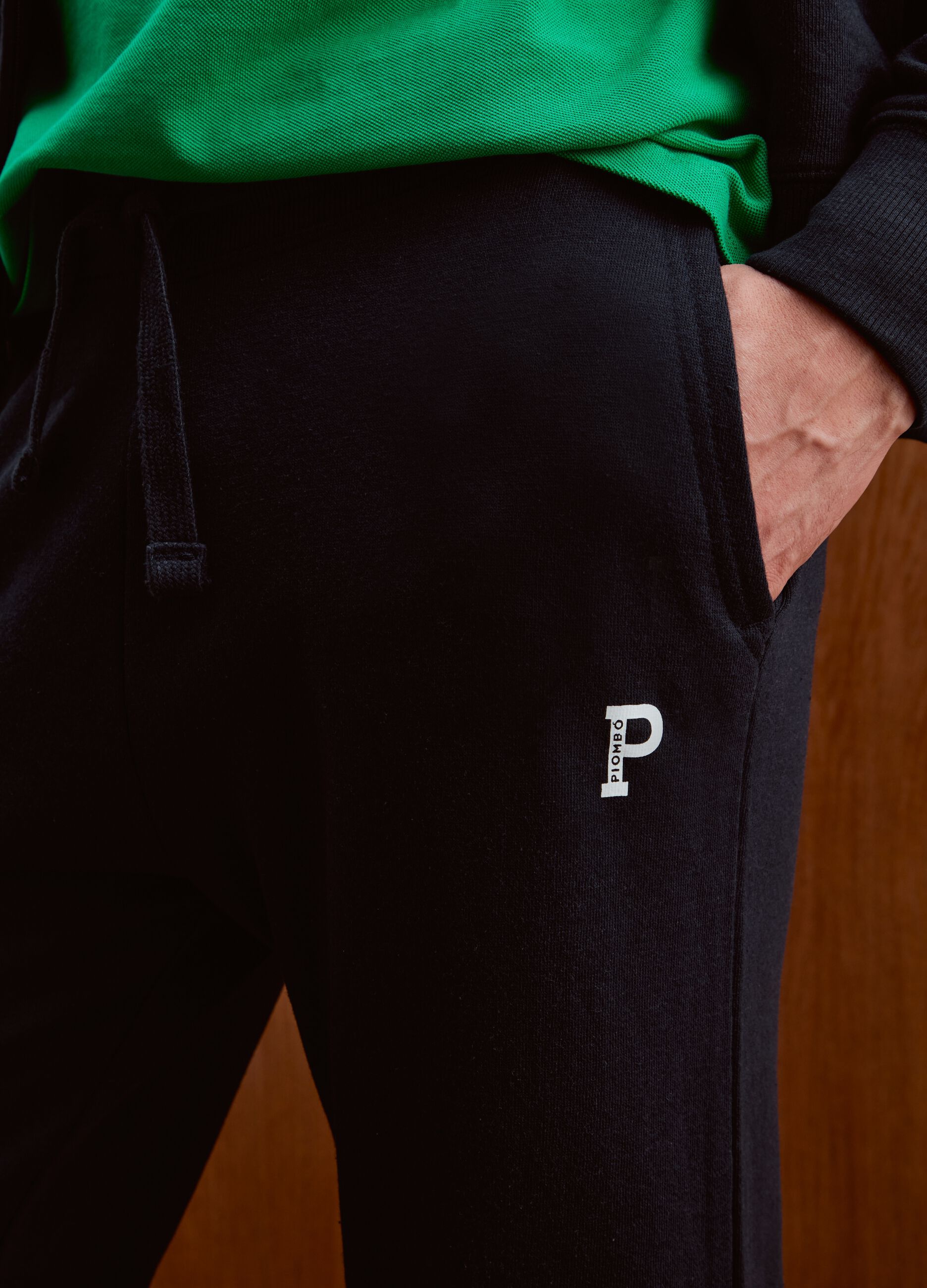 Plush joggers with print