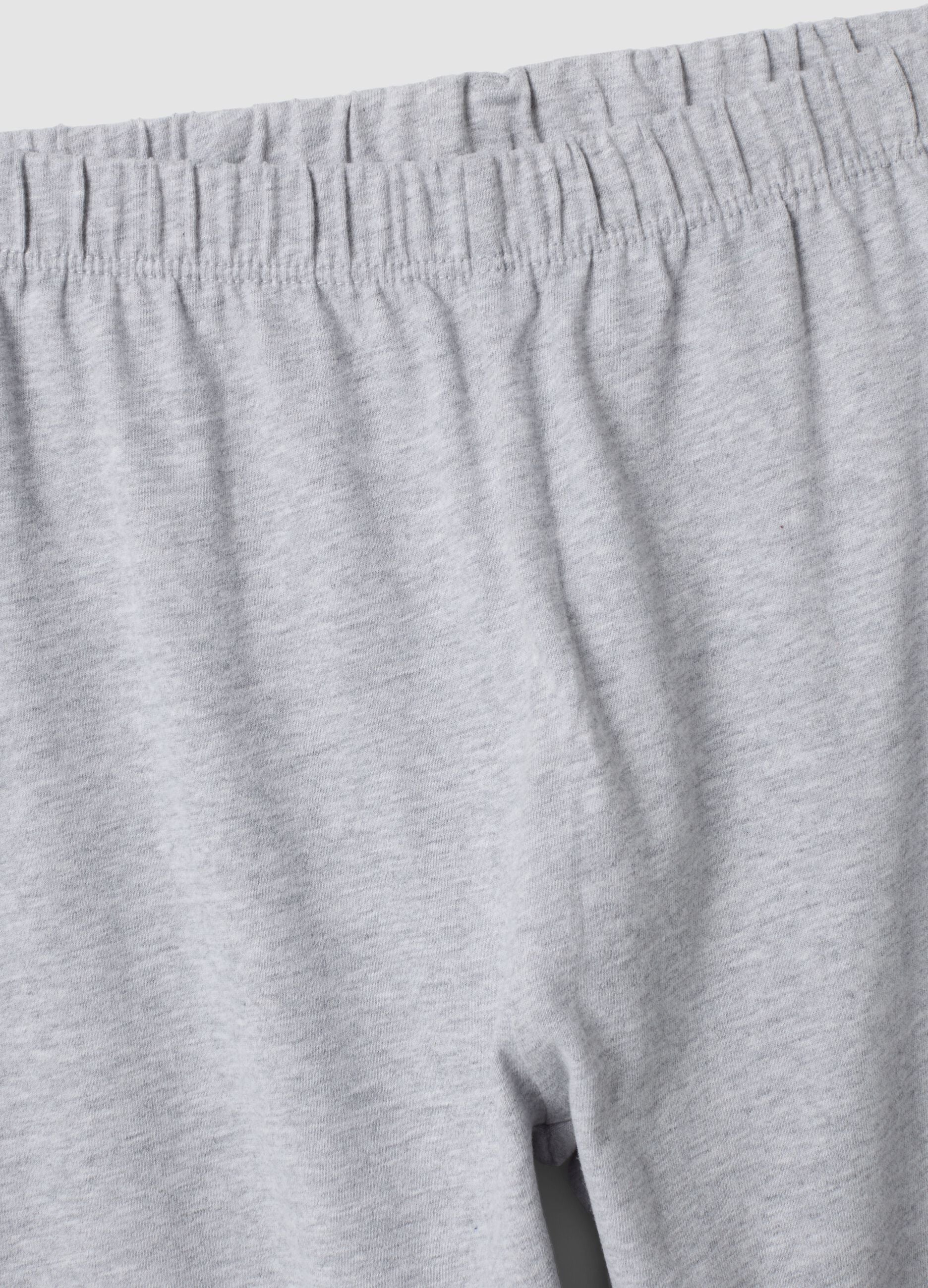 Marl grey organic cotton pyjamas with Mario Kart print